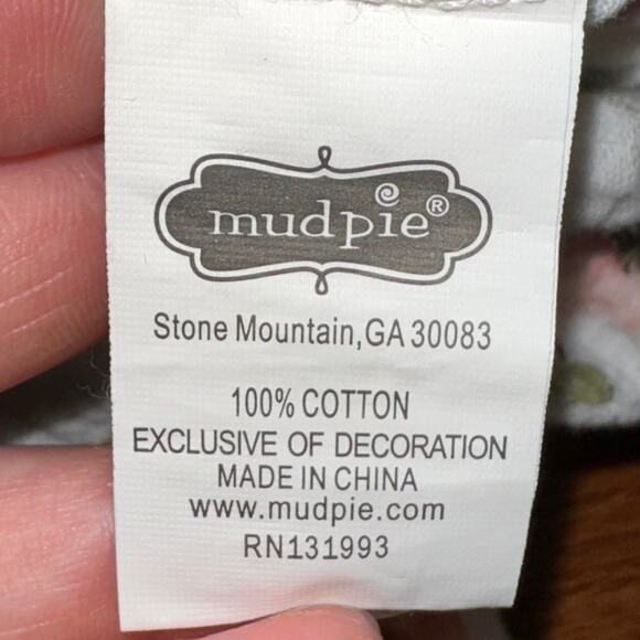 Mud Pie Baby Girls Floral Cotton Gauze One Piece Size 0-3M - Picture 7 of 15